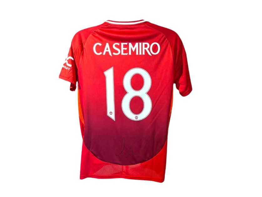 Casemiro's Manchester United 2024/25 MUFC Signed Replica Shirt