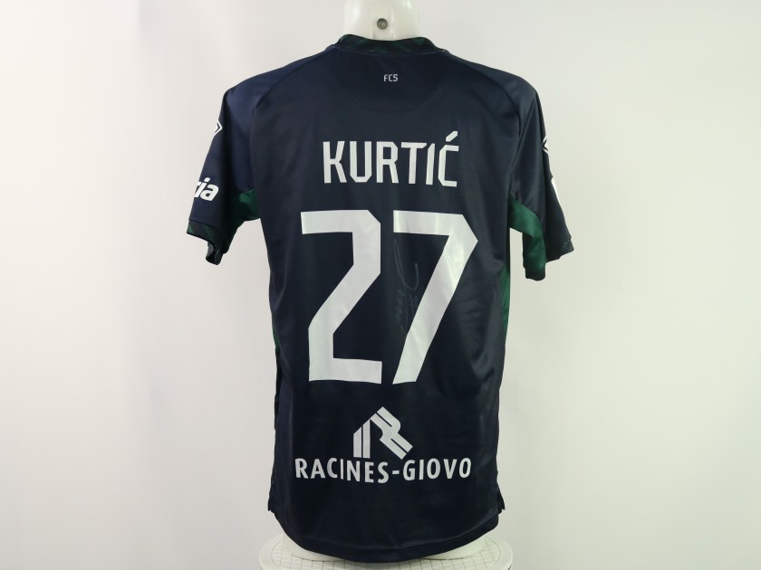 Kurtic's Signed Unwashed Shirt, Cesena vs Sudtirol 2024