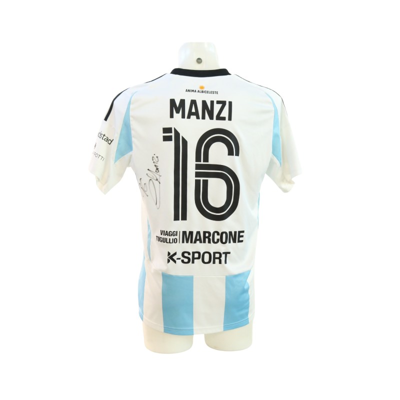 Manzi's Unwashed Signed Shirt, Milan Futuro vs Virtus Entella 2024