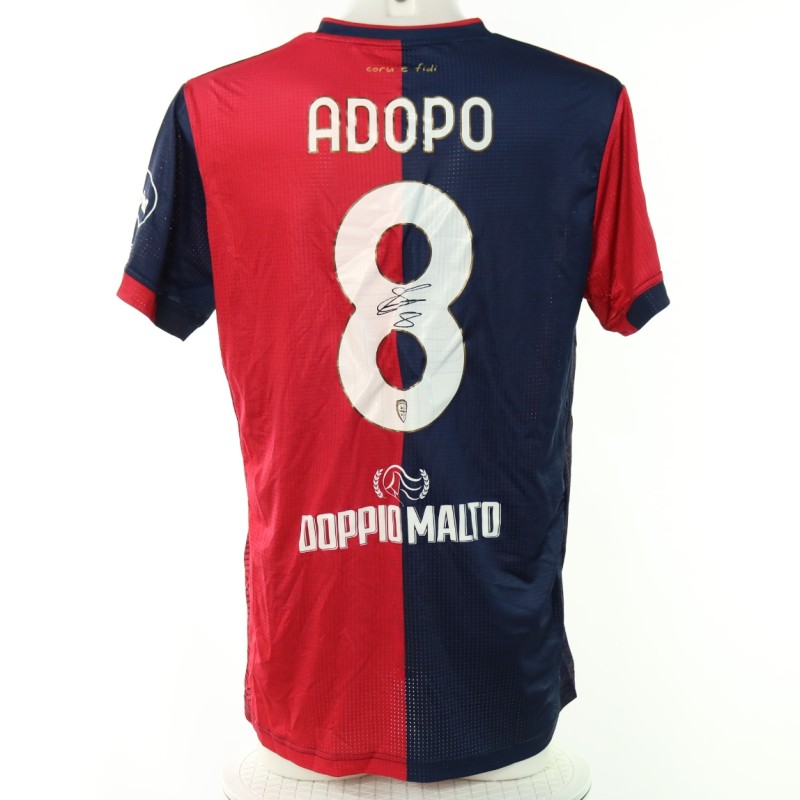 Adopo's Signed Unwashed Shirt, Juventus vs Cagliari Coppa Italia 2024