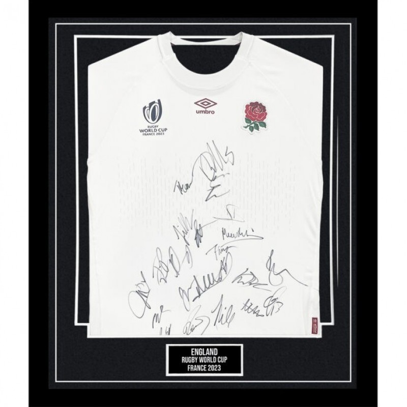 England RWC 2023 Squad Signed and Framed Shirt