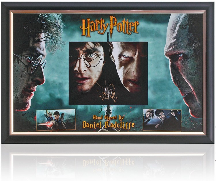 Daniel Radcliffe Signed Harry Potter Display