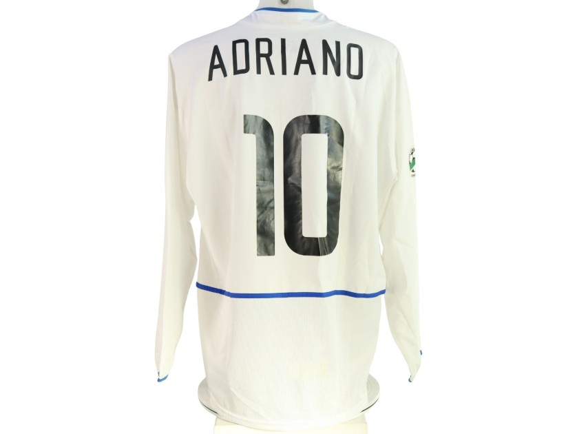 Adriano's Inter Match-Issued Shirt, 2002/03