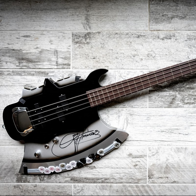 Gene Simmons AXE Bass, Stage-Played and Signed By Gene During 2023 KISS ‘End of the Road’ Tour