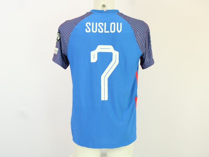 Suslov Match-Issued Shirt, Slovakia vs Iceland 2023