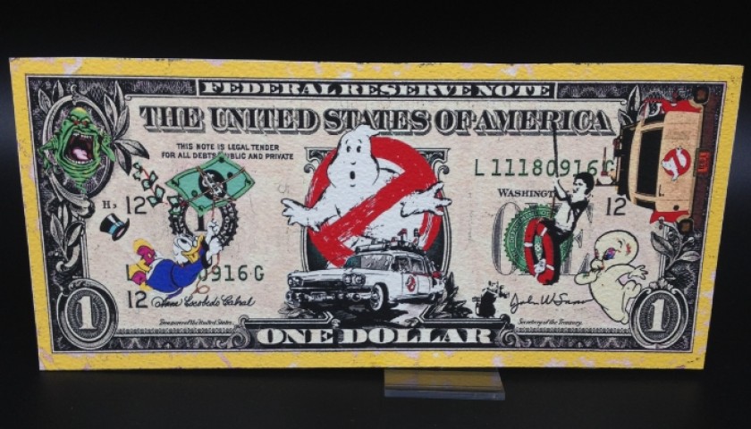 "1$ Banksy Vs Scrooge McDuck Vs Ghostbusters" by G.Karloff