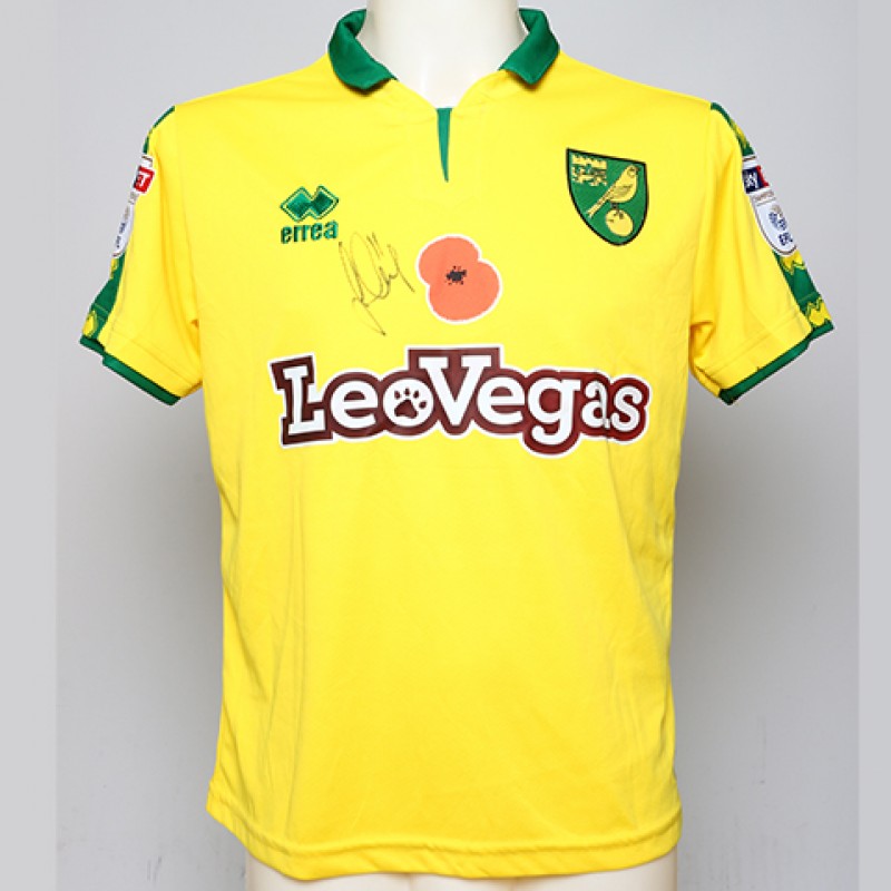 Poppy Shirt Signed by Norwich City FC's Josh Murphy