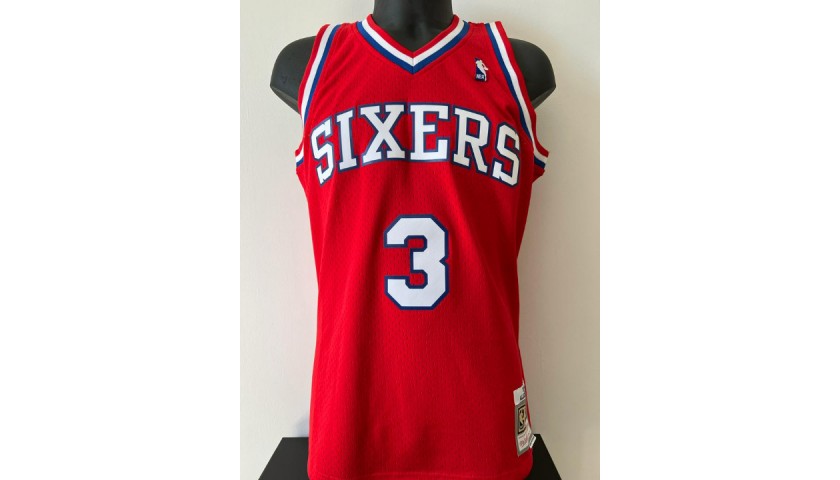 Allen Iverson Signed Mitchell&Ness Philadelphia 76ers Jersey - CharityStars