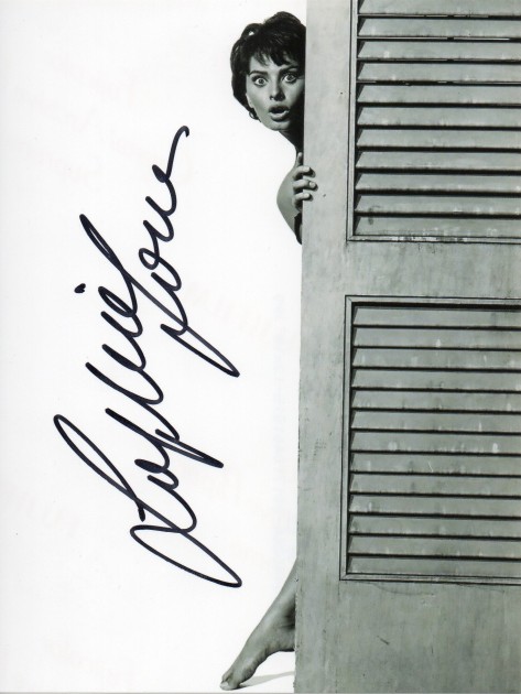 Fotografia autografata da Sophia Loren