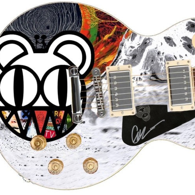Battipenna chitarra personalizzata in edizione signature - Autografato da Ed Obrien dei Radiohead