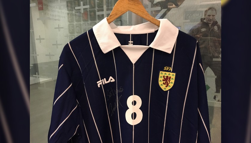 Scotland Football Shirt Signed by Paul Lambert 