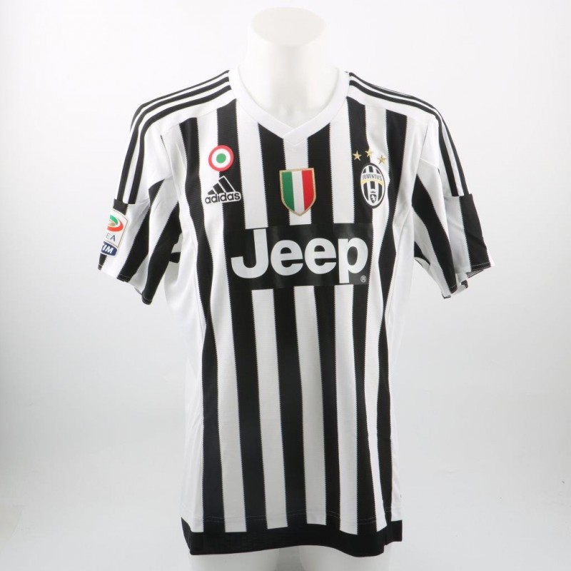 Official replica Pogba Juventus shirt, Serie A 2015/2016 - signed
