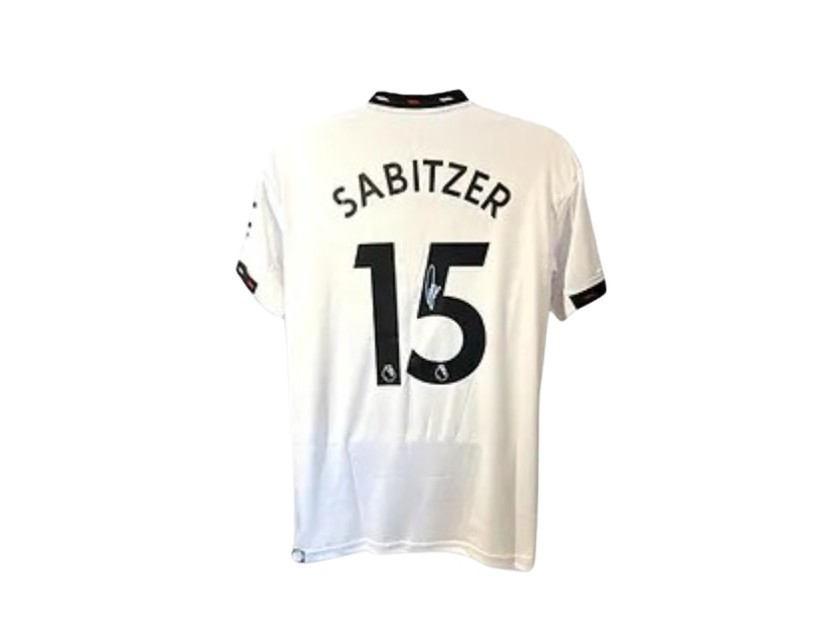 Marcel Sabitzer's Manchester United 2022/23 Signed Replica Away Shirt 