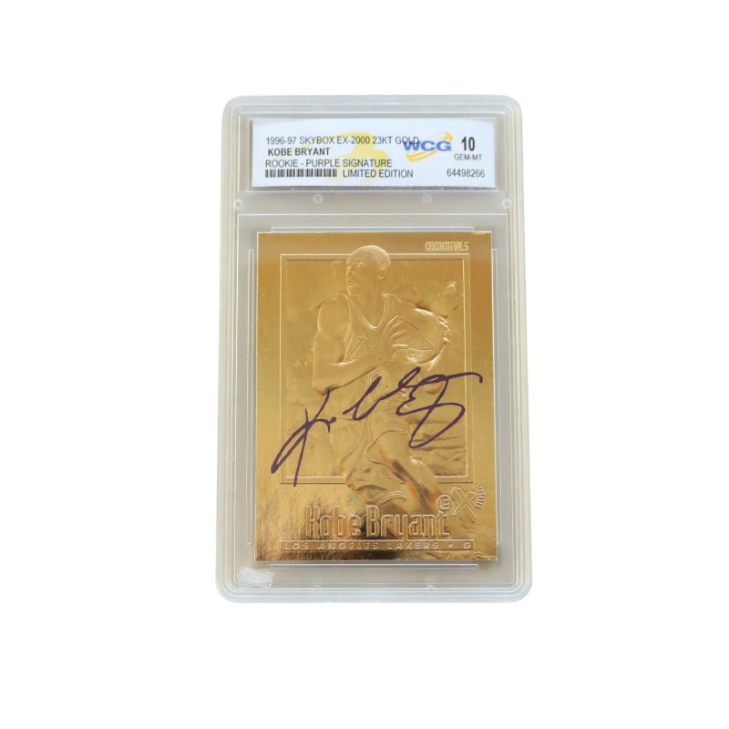 Kobe Bryant's Rookie Purple Signature Gold Card, 1996/97