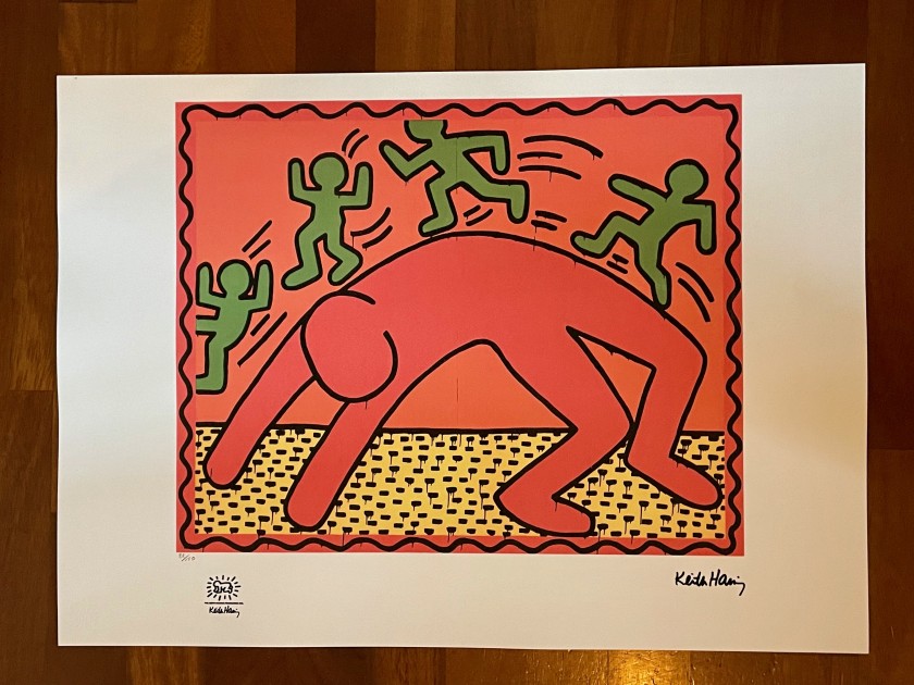 Keith Haring Signed Lithograph 