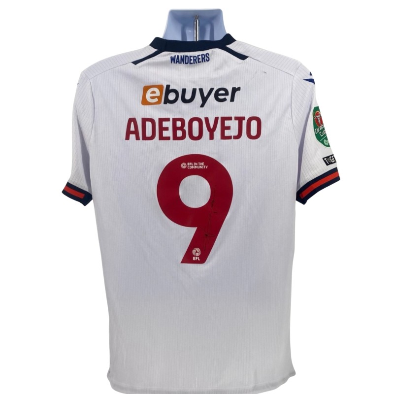 Victor Adeboyejo's Bolton Wanderers Vs Shrewsbury Signed Match Worn Shirt