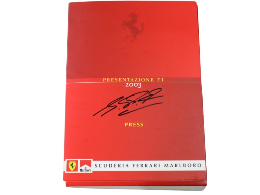 Presentation Ferrari 2003 - Signed by Schumacher
