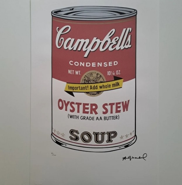 "Campbell's Soup Cans" Lithograph Signed by Andy Warhol 