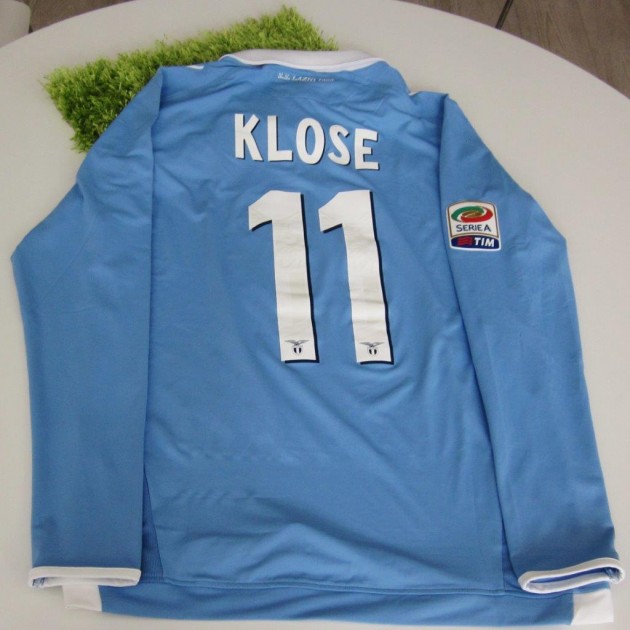 Klose Lazio "Je suis Charlie" match issued shirt, Serie A 2014/2015