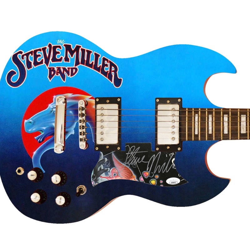 Steve Miller Signed Custom Graphics Guitar