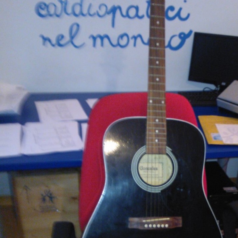 Guitar used by Enzo Decaro