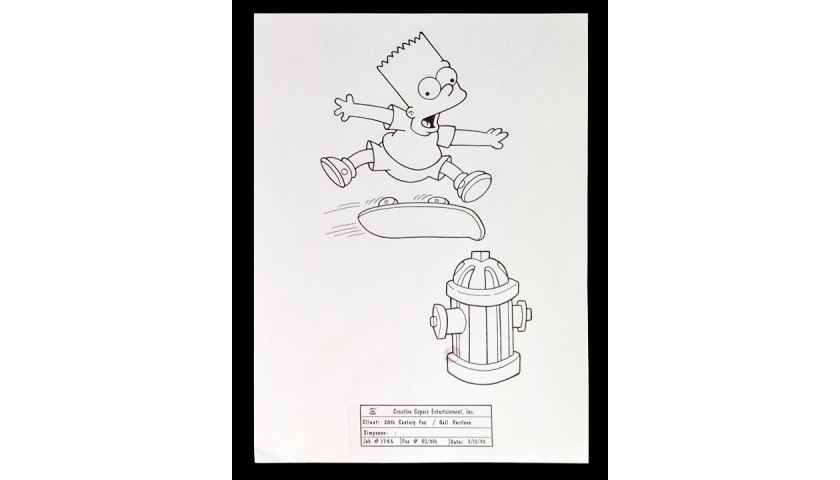 Original Bart Simpson Drawing