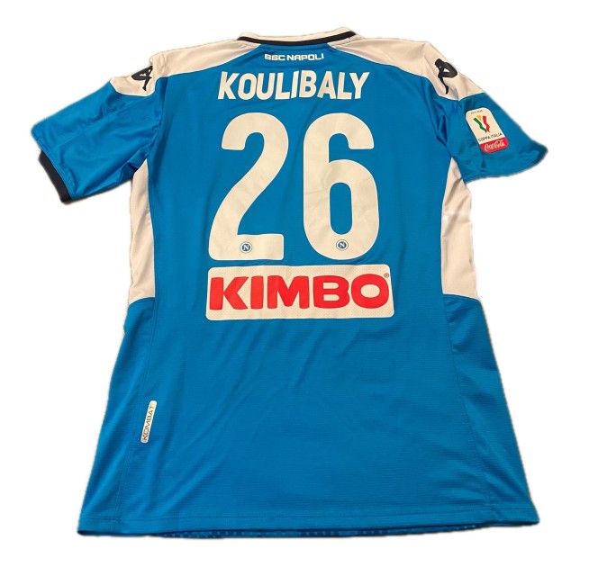 Koulibaly's Napoli Match-Issued Shirt, 2019/20