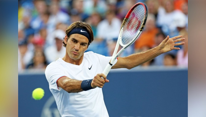 Wilson Tennis Racquet Signed by Roger Federer
