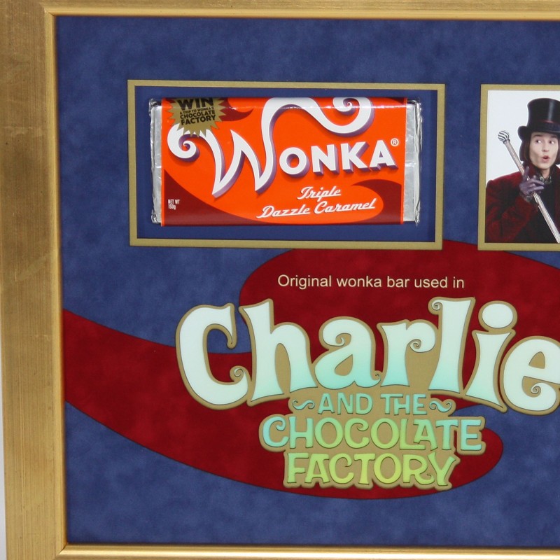 A Wonka Bar from Tim Burton's 2005 Film Charlie and the Chocolate Factory.