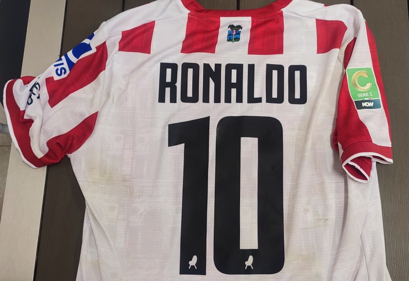 Ronaldo's Match-Worn Shirt, Vicenza vs Triestina 2025 - "Earth Day" Special Patch