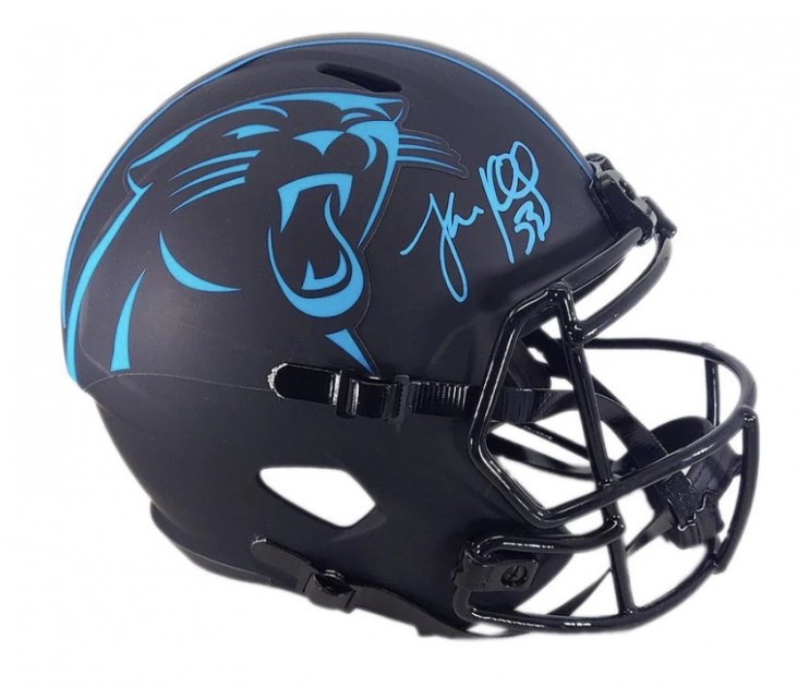Luke Kuechly Signed Carolina Panthers Football Helmet