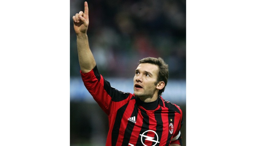 Andriy Shevchenko AC Milan personally signed Picture - Marlow Memorabilia