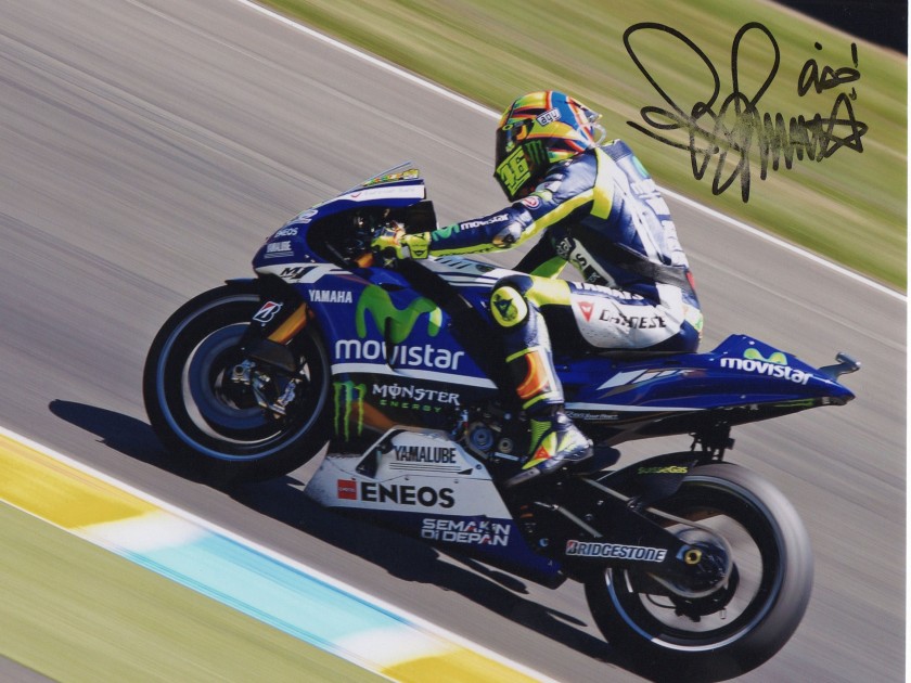 Picture signed by the italian pilot Valentino Rossi