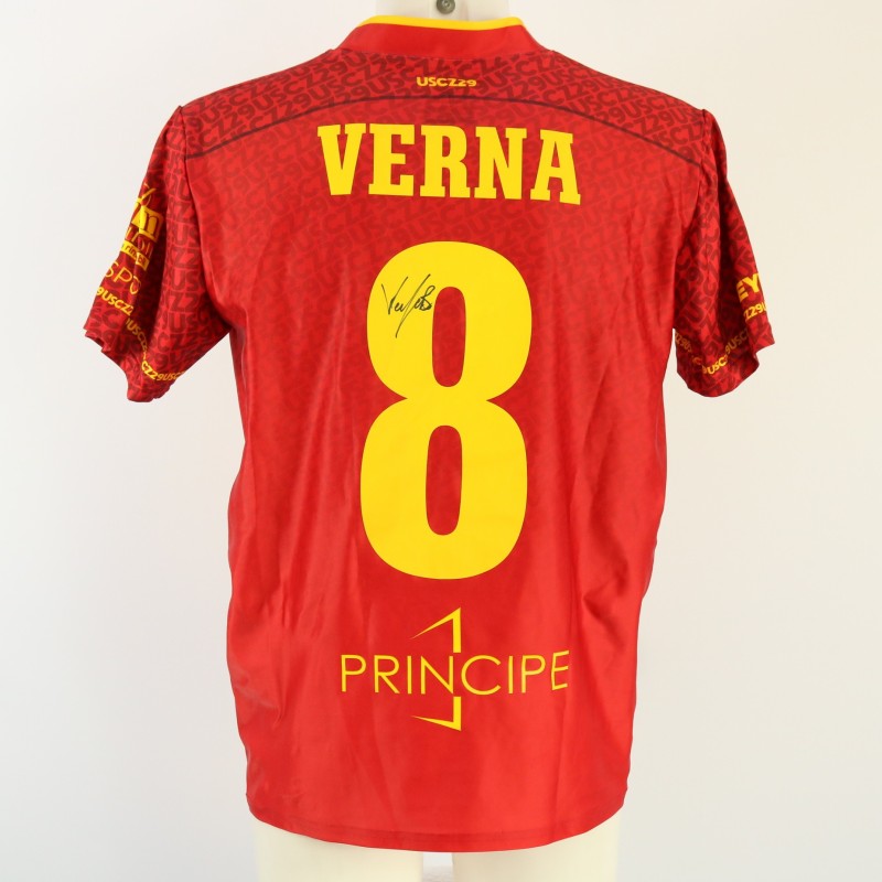 Verna's Unwashed Signed Shirt, Cosenza vs Catanzaro 2024