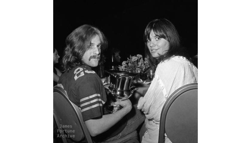 Signed Glenn Frey and Linda Ronstadt Photograph by James Fortune 