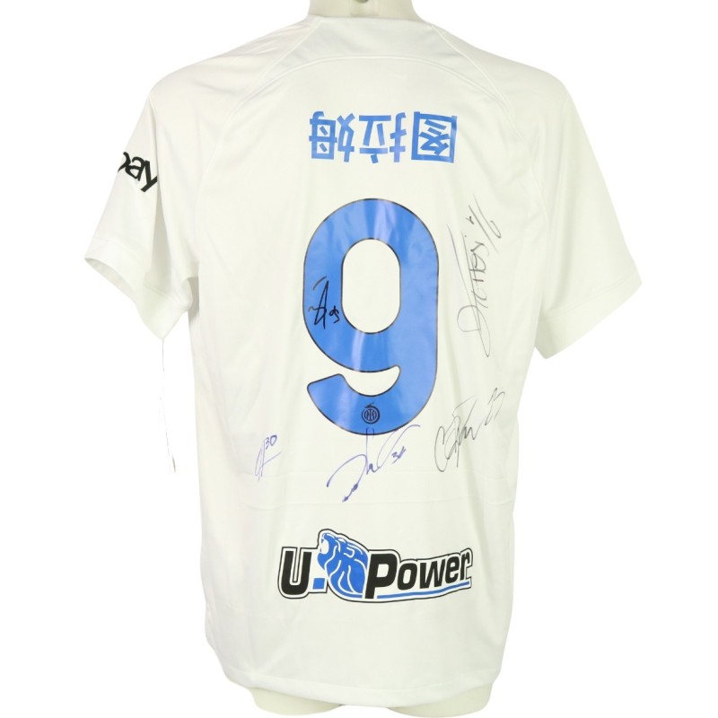 Thuram Official Inter Milan Shirt, 2023/24 Chinese New Year Edition - Signed by the Players