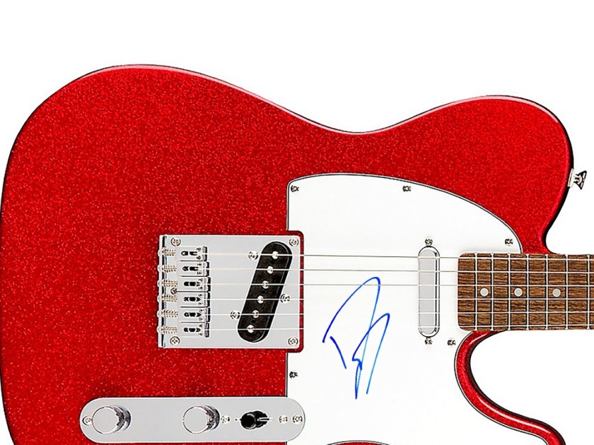 Dave Grohl Signed Limited Edition Red Sparkle Fender Guitar