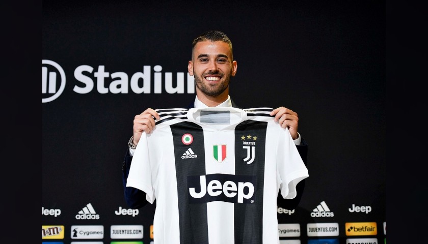 Spinazzola's Match-Issue Juventus Shirt - Signed with Dedication