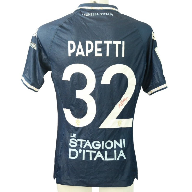 Maglia Papetti unwashed Südtirol vs Brescia 2024 - Autografata