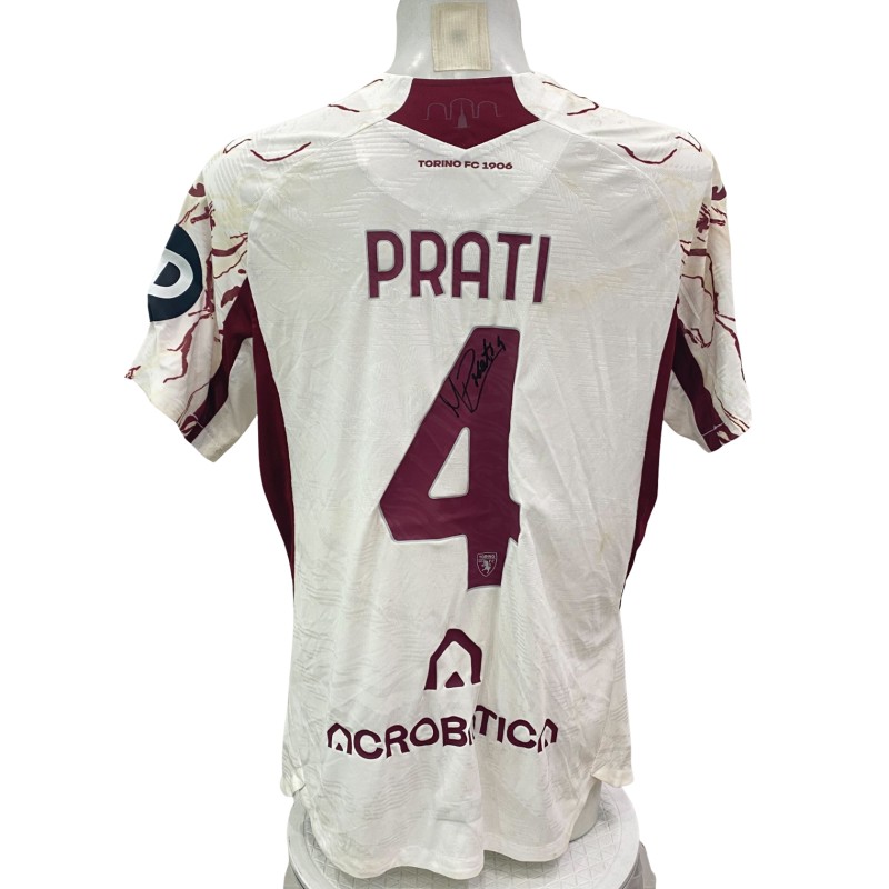 Prati's Signed Unwashed Shirt, Torino vs Modena Italian Cup 2025