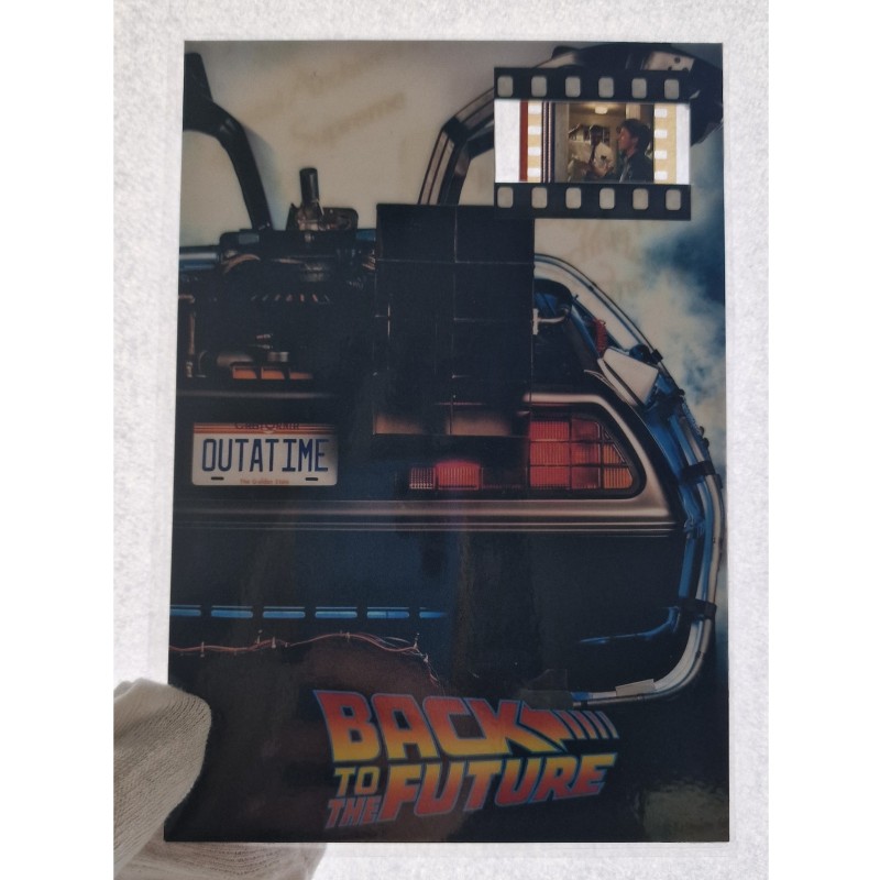 Card with Original Fragment from the film "Back to the Future"