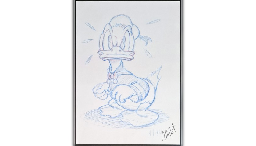Original Donald Duck Drawing by José María Millet López