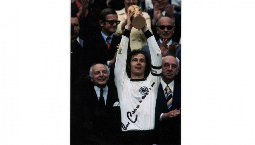 Signed Photograph of Franz Beckenbauer, World Cup 1974 