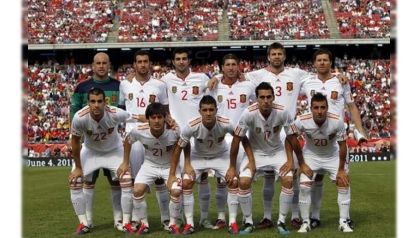 Villa's Match-Issued Shirt, USA-Spain 2011