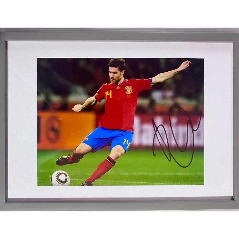 Xabi Alonso's Spain Signed and Framed Picture