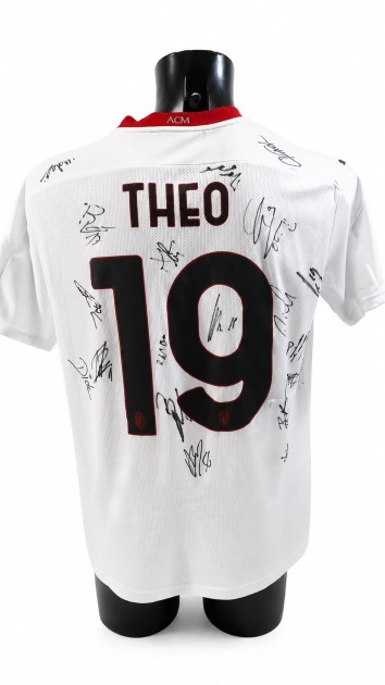 Theo Hernandez's Milan Official Shirt, 2020/21 - Signed by the Team