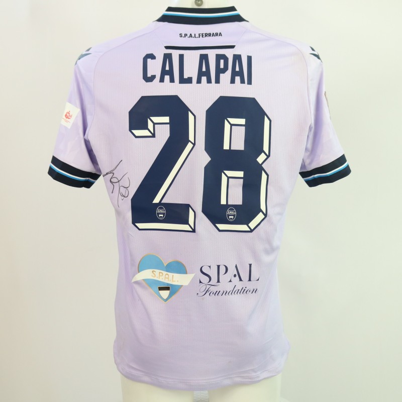 Calapai's Signed Unwashed Kit, SPAL vs Pescara 2024 - "LILT" Patch