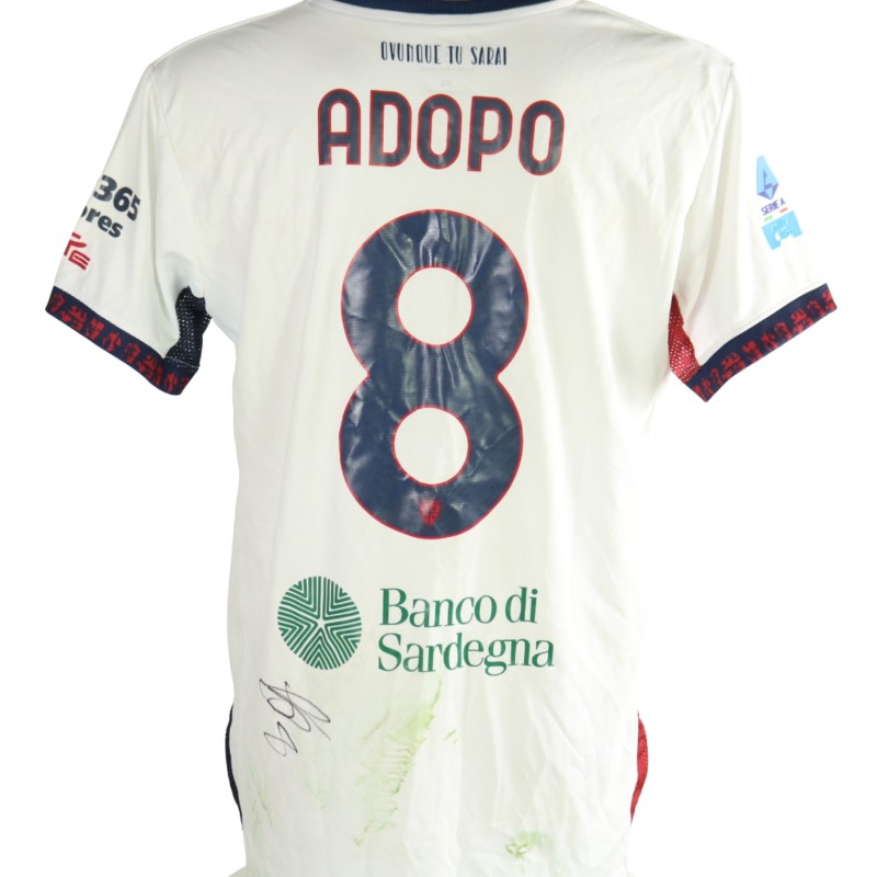 Maglia Adopo Unwashed Sassuolo vs Cagliari, 2026 - Autografata
