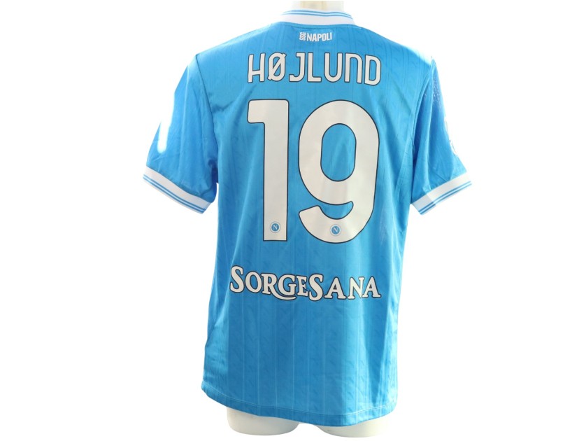 R - Hojlund's Match-Issued Shirt, Napoli vs Milan Italian Supercup Semifinals 2025