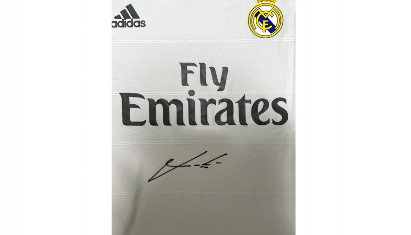 Modric's Official Real Madrid Signed Shirt, 2013/14 - CharityStars